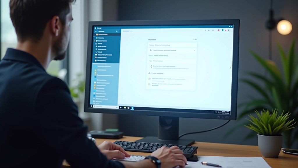 Monitor zobrazující finální mega menu design