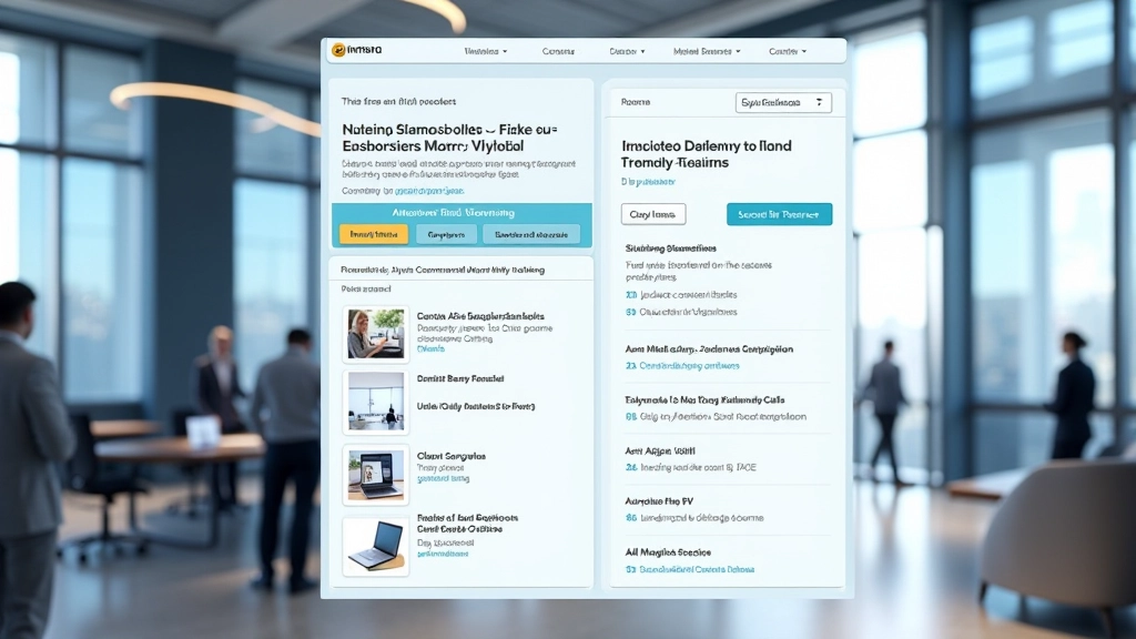 Corporate website mega menu with promotional banners